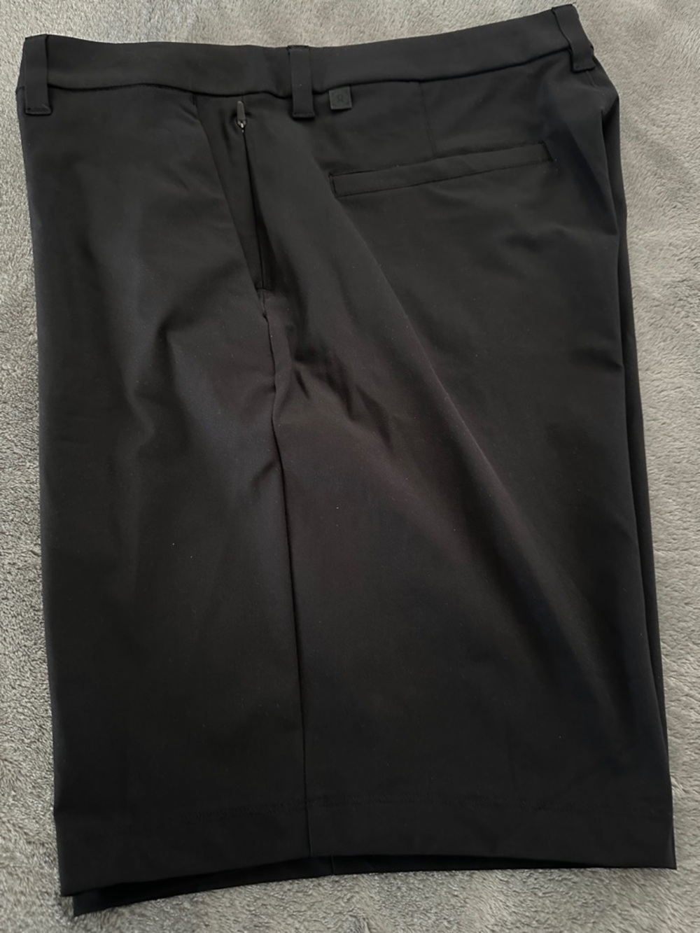 lululemon athletica Black Flat-Front Golf Shorts